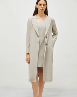 Linen Coat in Sabbia