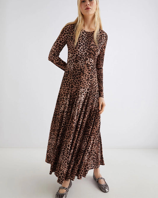 Leopard Jersey Dress