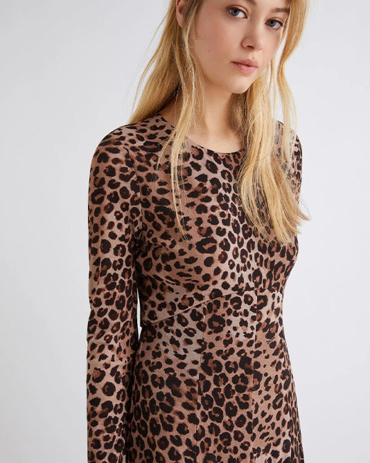 Leopard Jersey Dress