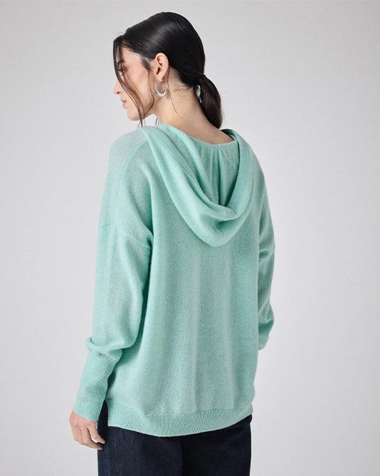 Cashmere Hoodie In Mint