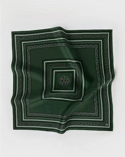 Paisley Silk Scarf Green