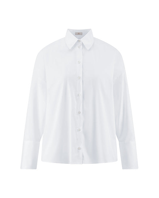 WIRE COLLAR WHITE SHIRT