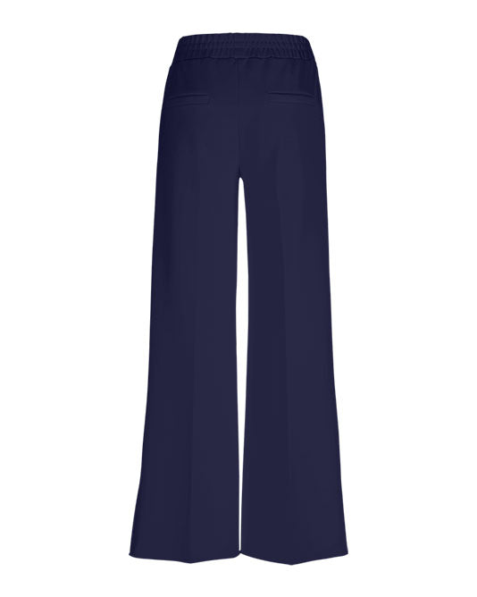 Jersey Wide Leg Pull On Pant in Navy