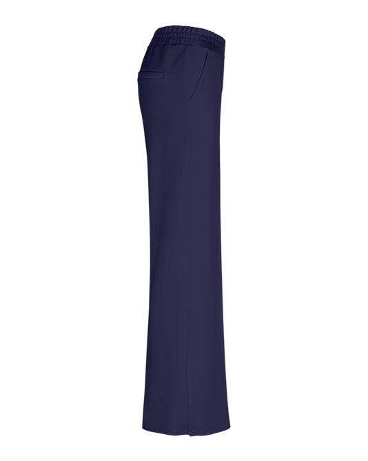 Jersey Wide Leg Pull On Pant in Navy