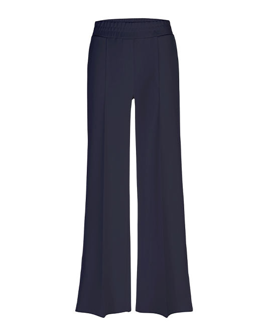 Jersey Wide Leg Pull On Pant in Navy