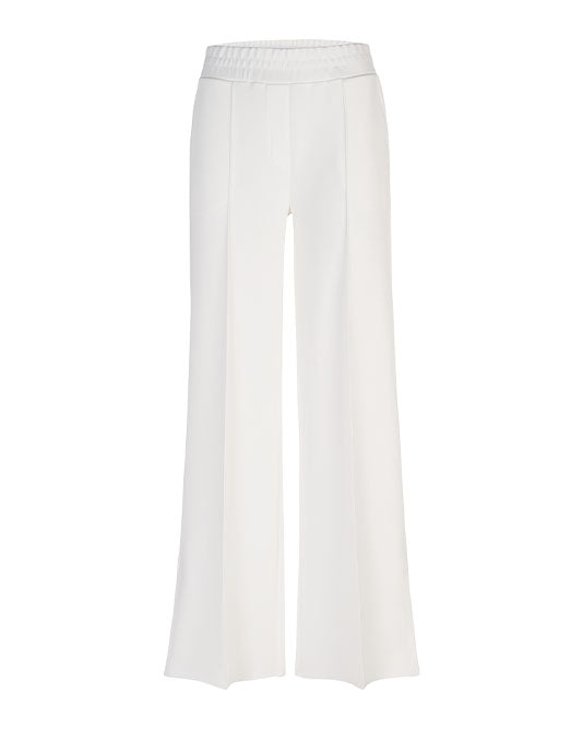 Wide Jersey Pull On Pant in Ivory