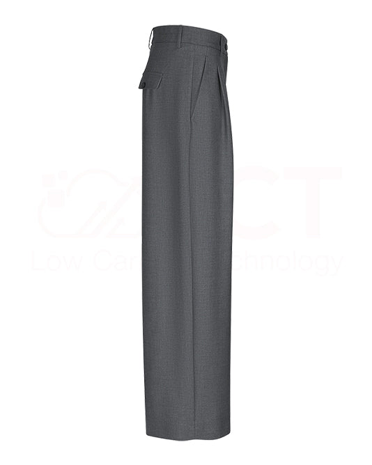 Wide Flannel Tailored Pant