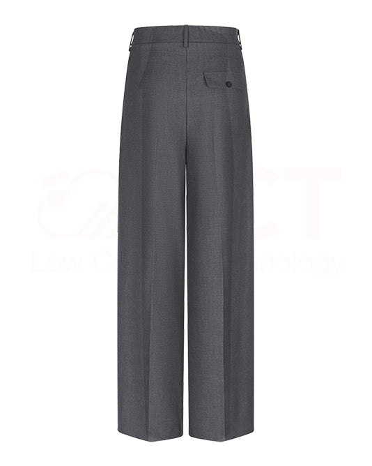 Wide Flannel Tailored Pant