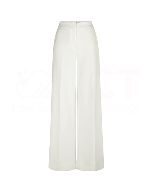 Wide Tailored White Pant