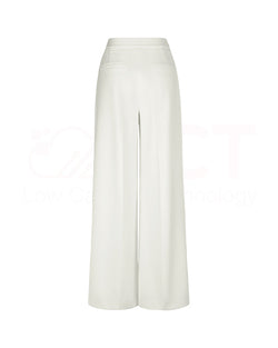 Wide Tailored White Pant