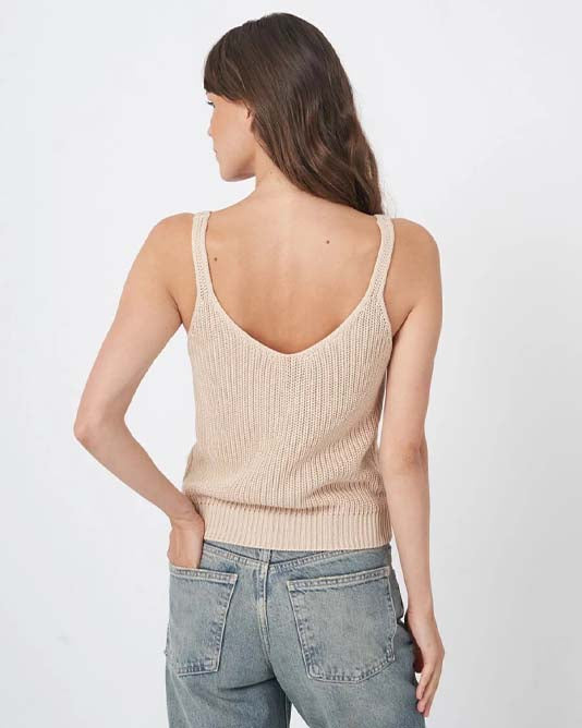 Pointelle Cotton Rib Cardigan & Camisole Set