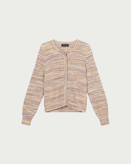 Multi Stripe Knit Cardigan