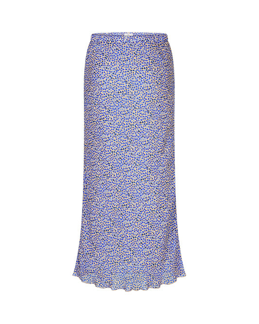 Mini Heart Print Bias Cut Skirt