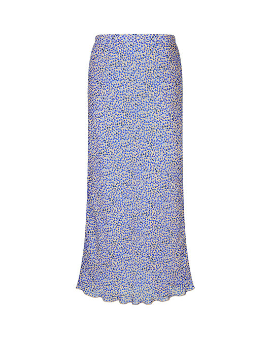 Mini Heart Print Bias Cut Skirt