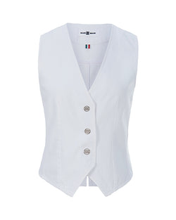 White Denim Waistcoat