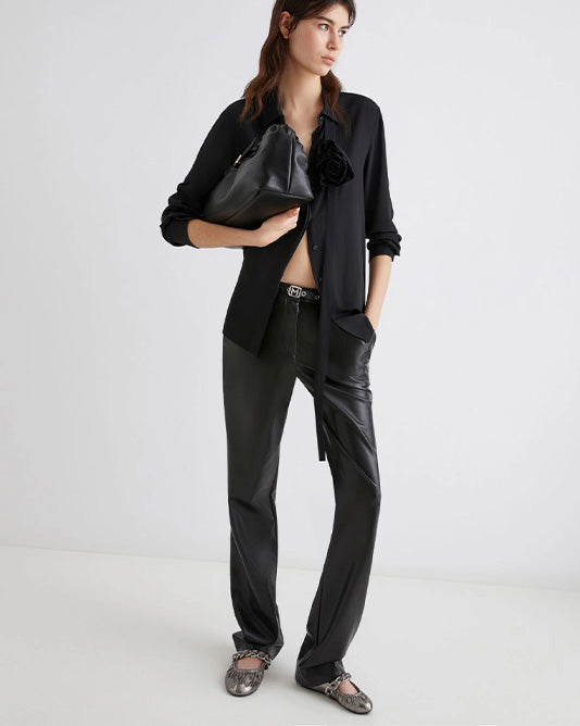 Faux Leather Jean Pant