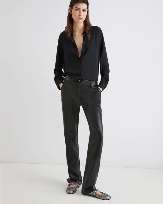 Faux Leather Jean Pant