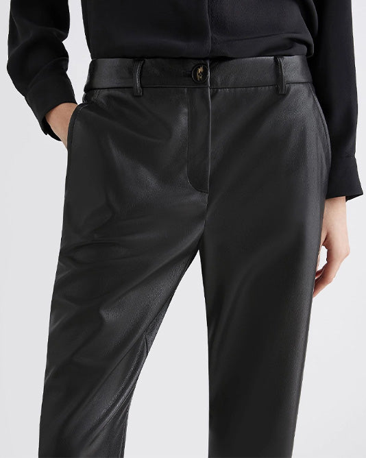 Faux Leather Jean Pant