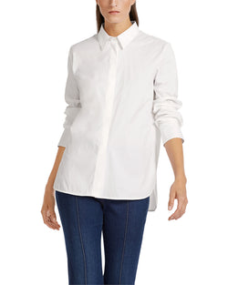 White Stretch Cotton Shirt