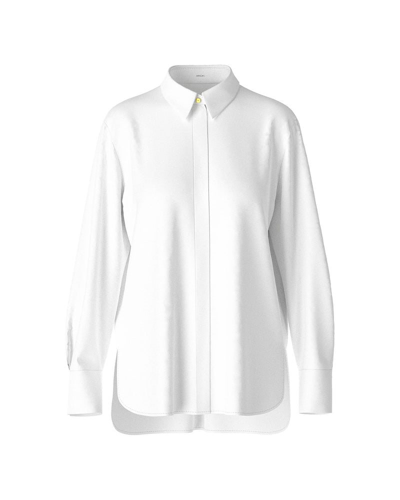 White Stretch Cotton Shirt