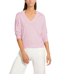 Lavender Fine V Neck Sweater