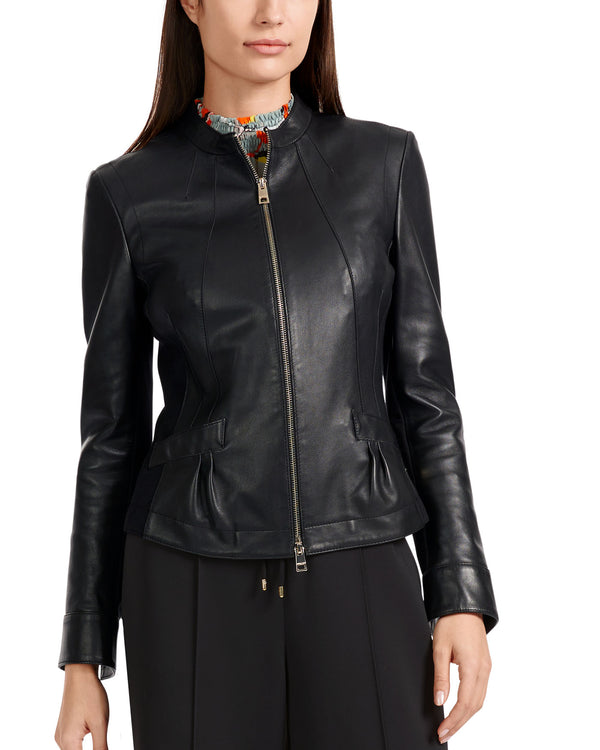 Black Fitted Leather Jacket
