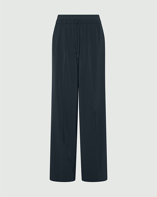 Wide Pull On Pant With Logo Waistband