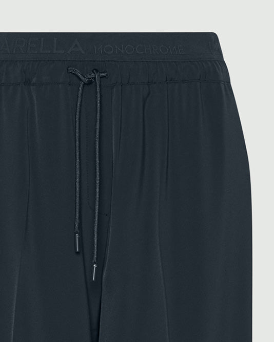 Wide Pull On Pant With Logo Waistband