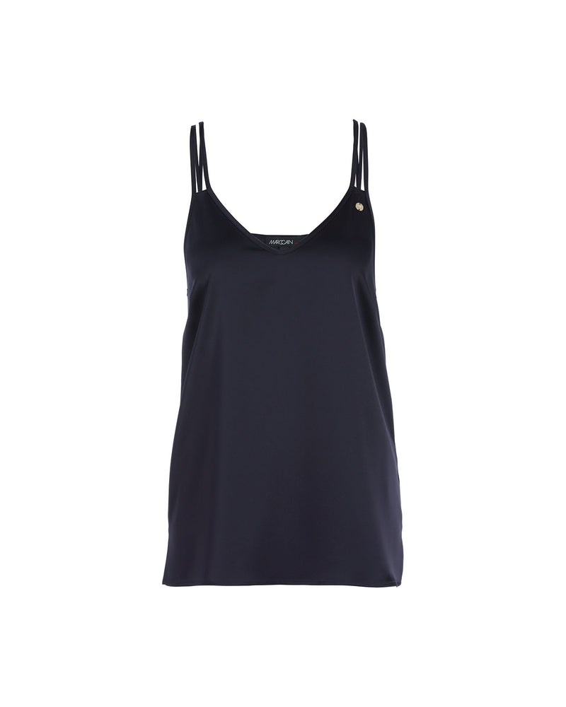 NAVY SATIN CAMISOLE