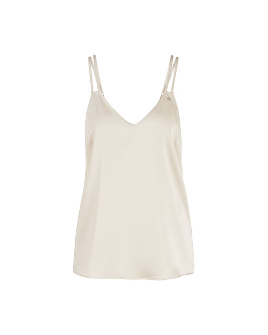 OYSTER SATIN CAMISOLE