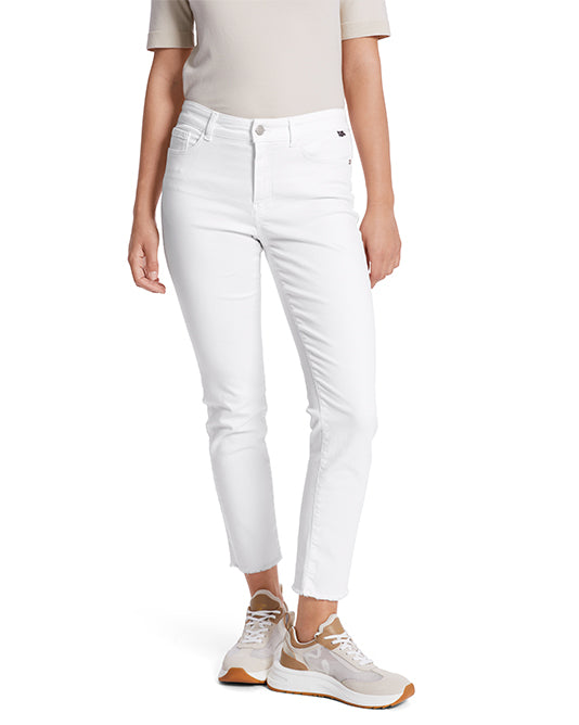 SILEA FRAY ANKLE WHITE SLIM JEAN