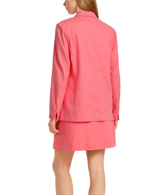 CORAL LINEN BLAZER