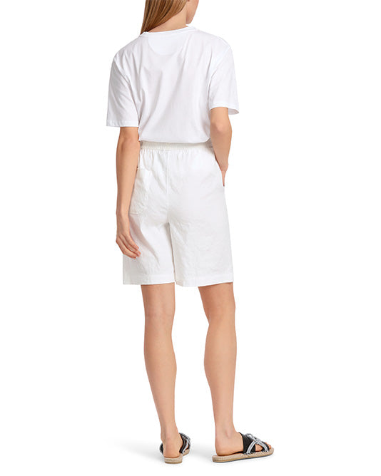 White LINEN Shorts