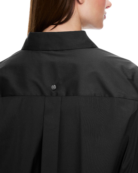 Diamante Trim Shirt in Black