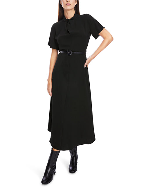 Midi Dress With Knotted Neck