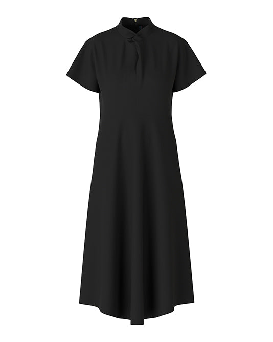 Midi Dress With Knotted Neck