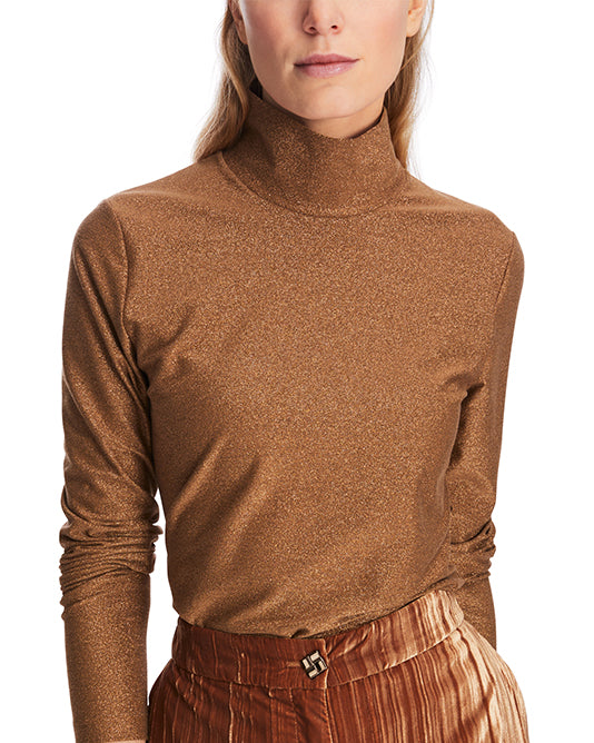 Copper Lurex Top