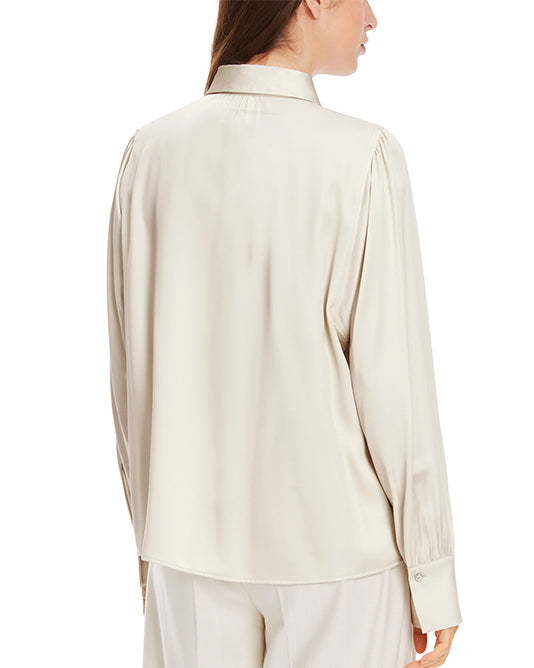 Oyster Satin Blouse