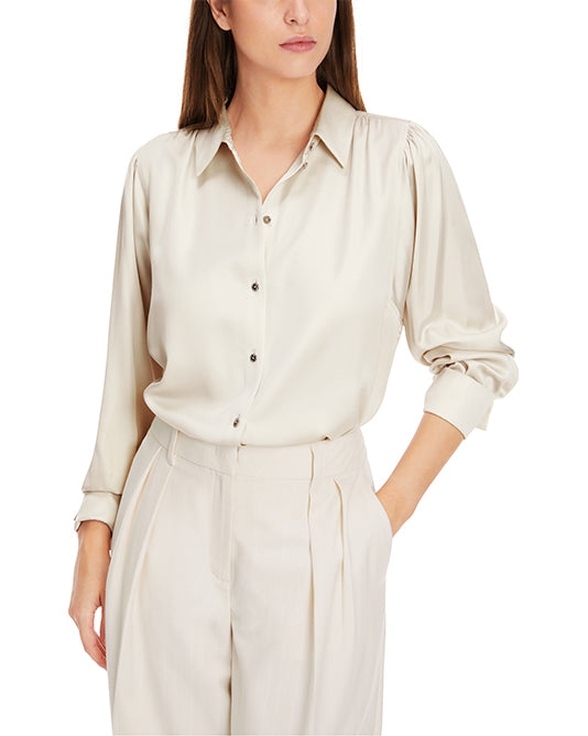 Oyster Satin Blouse