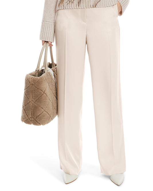 Satin Oyster Pant With Split Ankle Detail