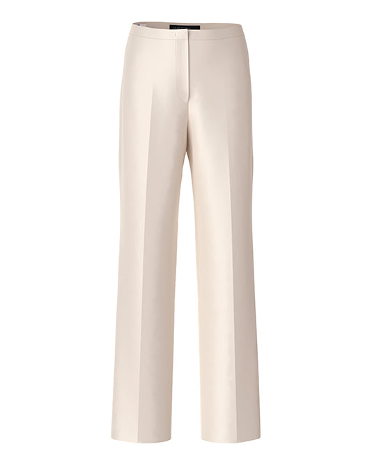 Satin Oyster Pant With Split Ankle Detail