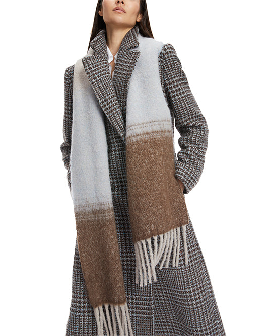 Brown/Blue Two Tone Scarf