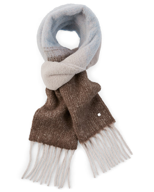 Brown/Blue Two Tone Scarf