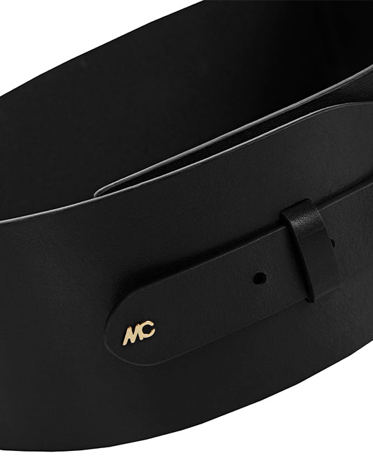 Wide Stirrup Belt in Black