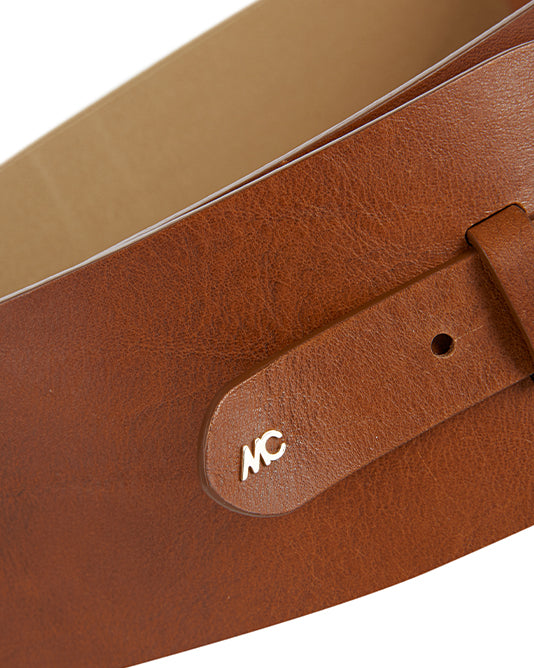 Wide Stirrup Belt in Tan