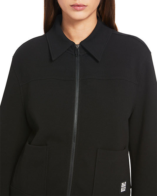 Jersey Zip Jacket with Collar