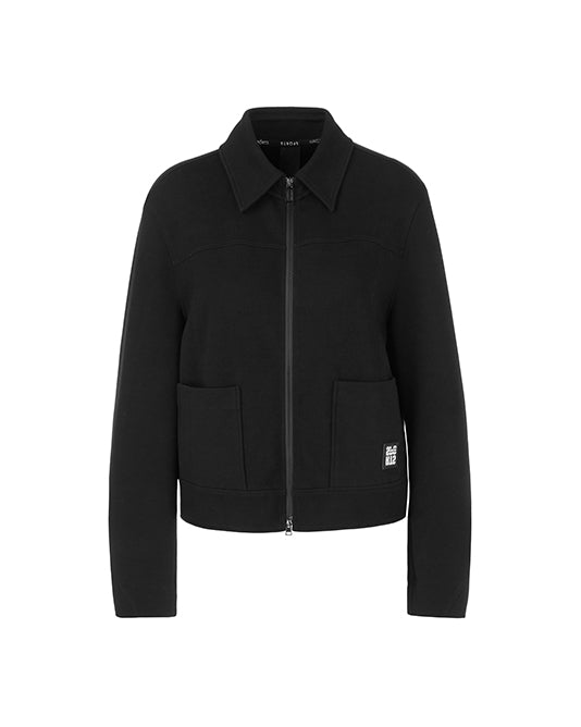 Jersey Zip Jacket with Collar