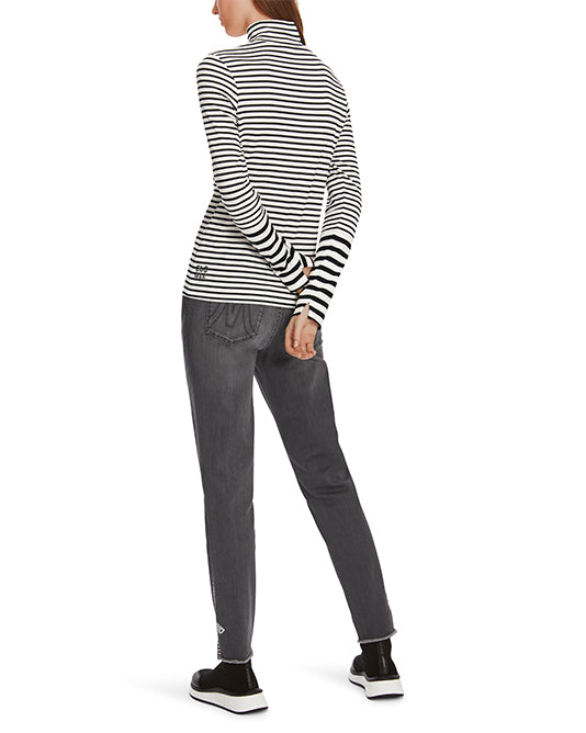 STRIPE TURTLE NECK