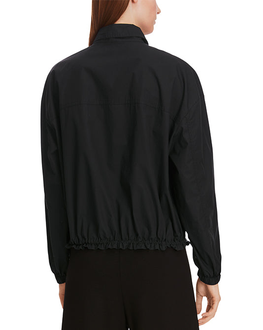 Black Soft Cotton Blouson Shirt