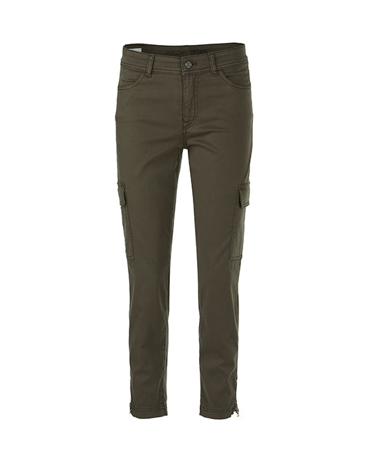 Brushed Cotton Khaki Cargo Pant